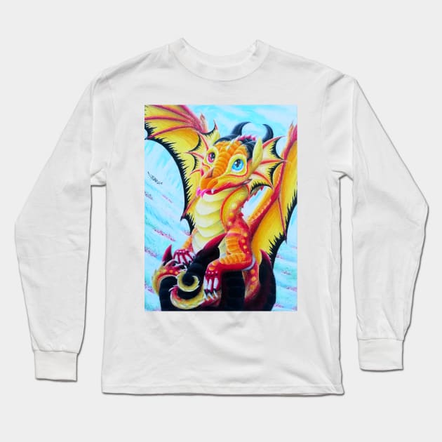 Dragonet Lycoris doing Blep Long Sleeve T-Shirt by Lycoris ArtSpark